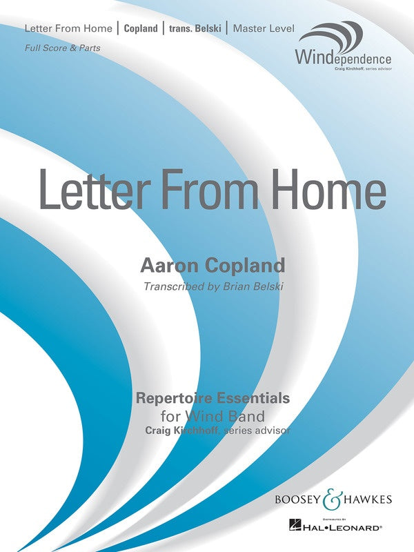 Letter from Home - Aaron Copland trans. B. Belski (Grade 4)