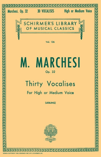 Marchesi: 30 Vocalises, Op.32