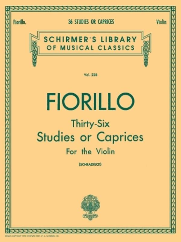 Fiorillo: 36 Studies or Caprices for the VIolin