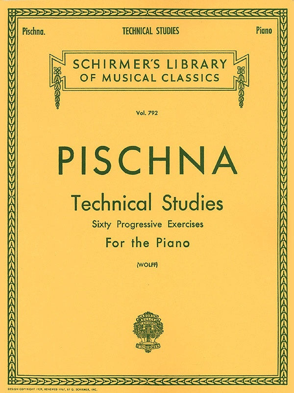 Pischna: Technical Studies (60 Progressive Exercises)