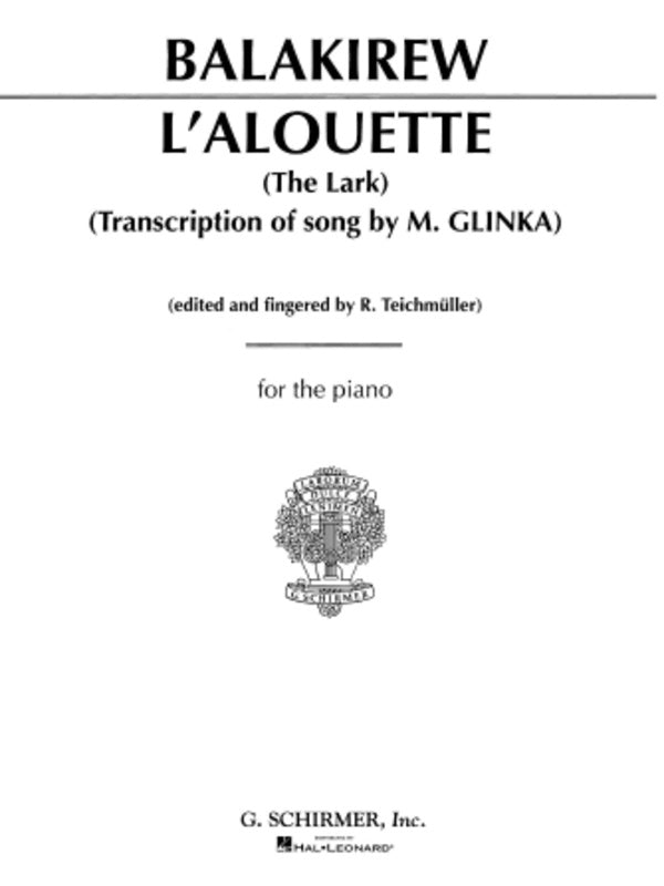 Balakirew: L'Alouette (The Lark) for Solo Piano