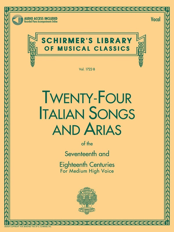 Twenty-Four Italian Songs and Arias