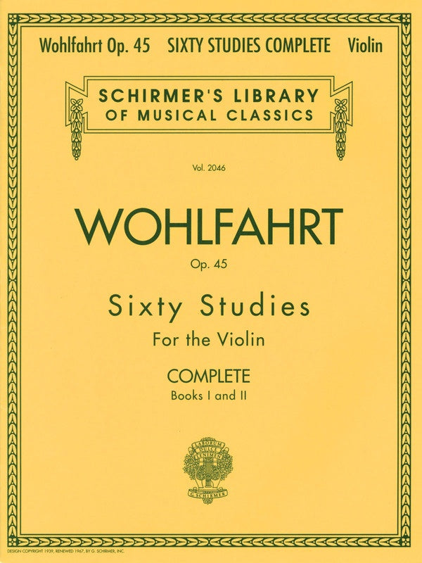 Wohlfahrt: 60 Studies, Op. 45 Complete