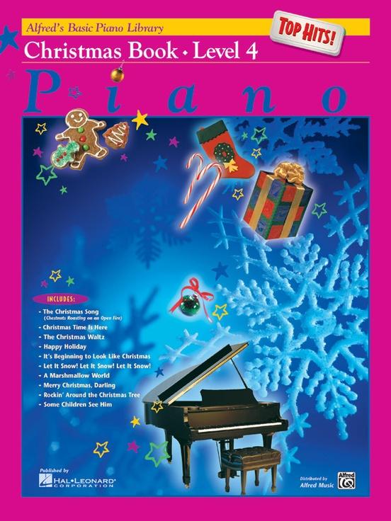 Alfred's Basic Piano Library: Top Hits Christmas Book 4