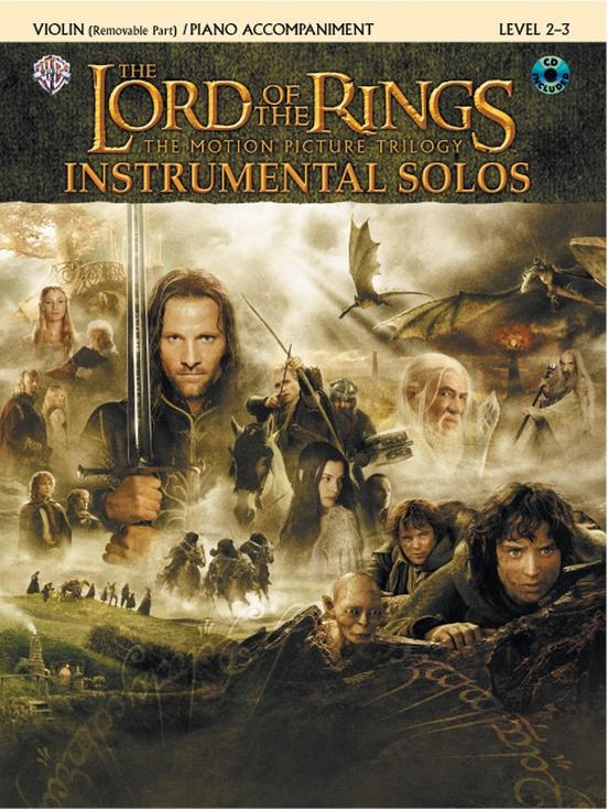 Lord of the Rings Instrumental Solos for Violin Bk/CD