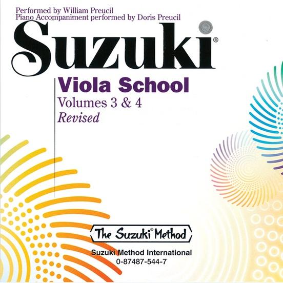 Suzuki Viola School Volume 3 & 4, CD Only