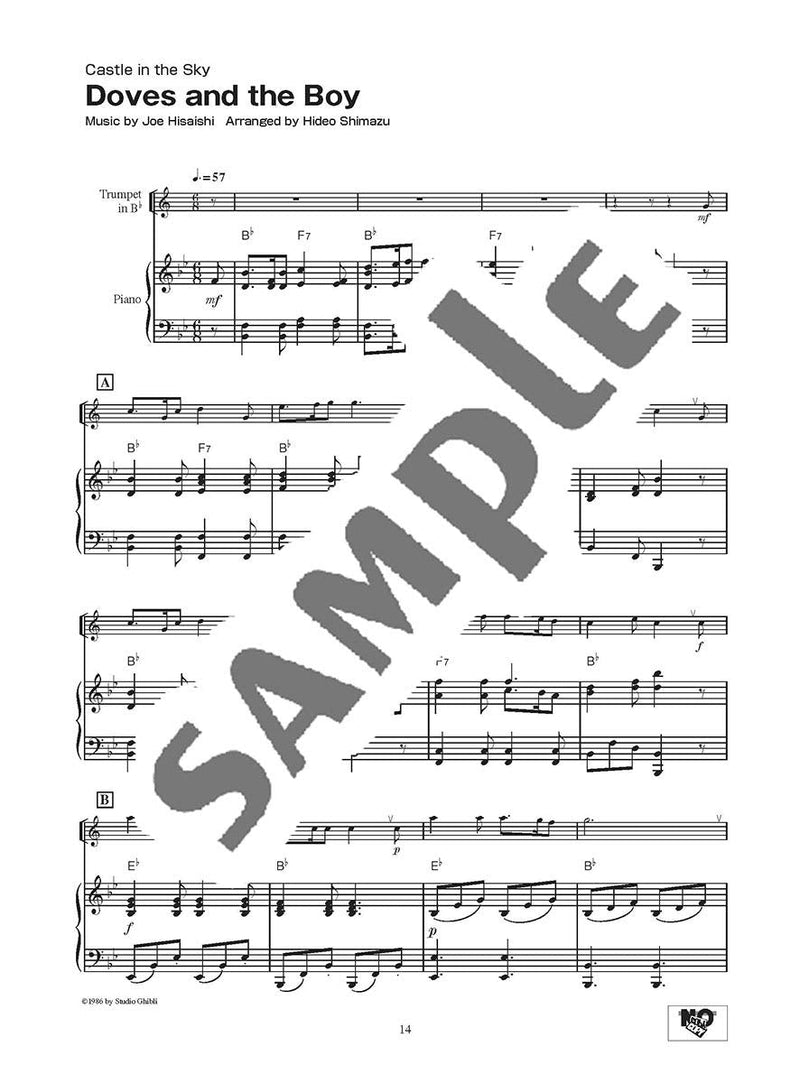 Studio Ghibli Songs for Trumpet & Piano