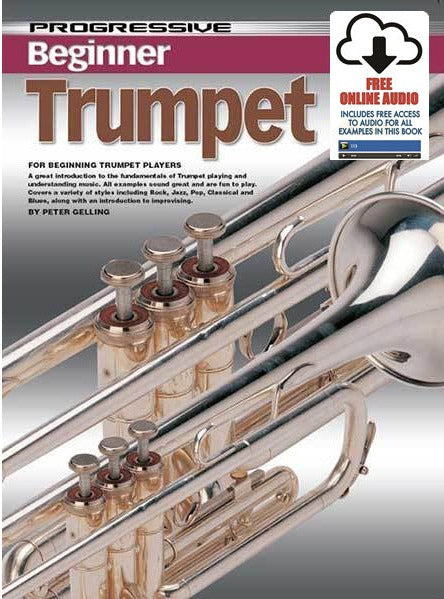 Progressive Beginner Trumpet Book/Online Video & Audio