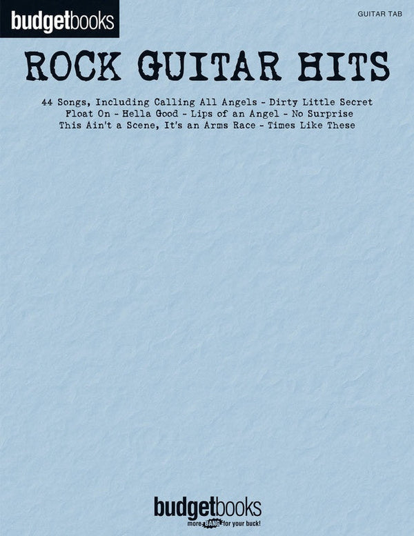Budget Books: Rock Guitar Hits