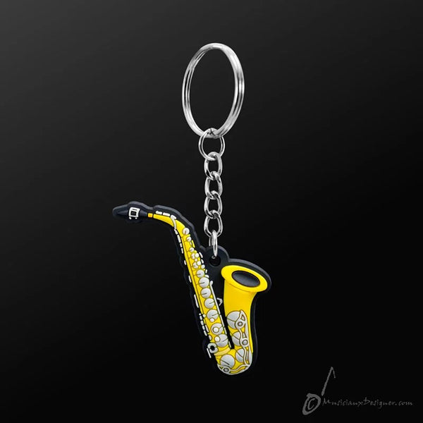Music Key Ring - Saxophone