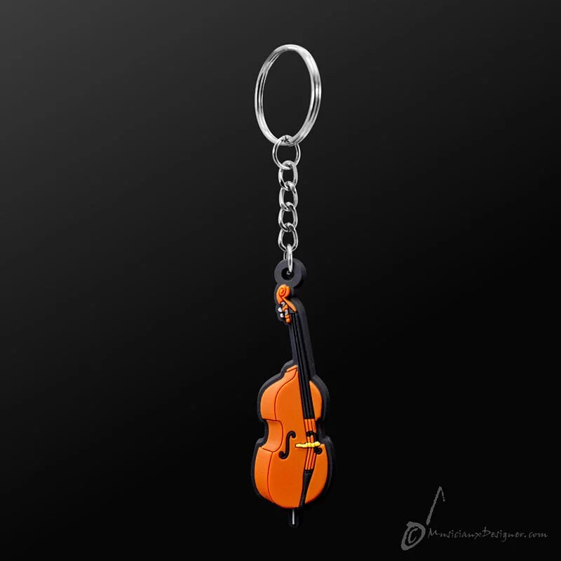 Music Key Ring - Double Bass