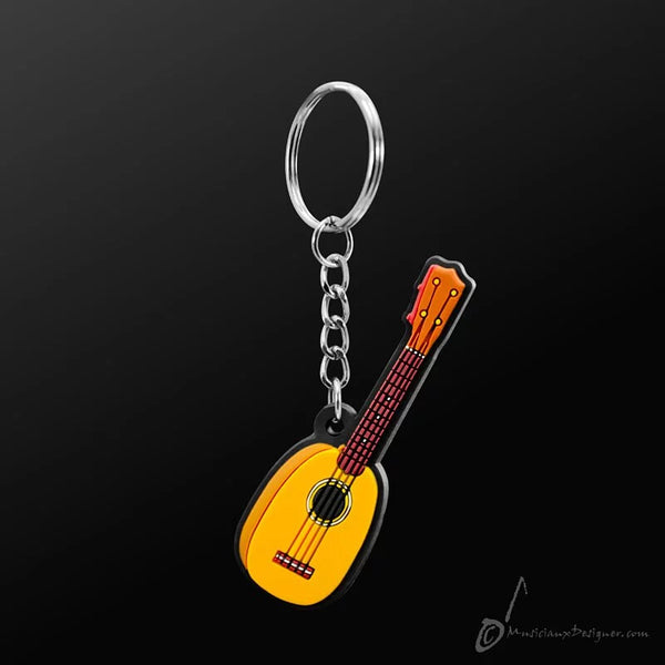 Music Key Ring - Ukulele (Yellow)