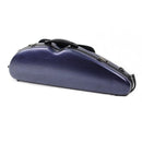 HQ Half Moon Violin Case, Brushed Blue