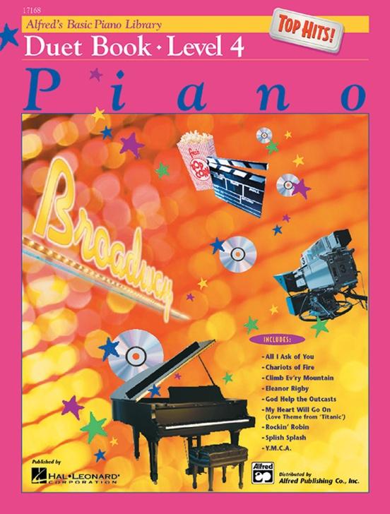 Alfred's Basic Piano Library: Top Hits Duet Book 4