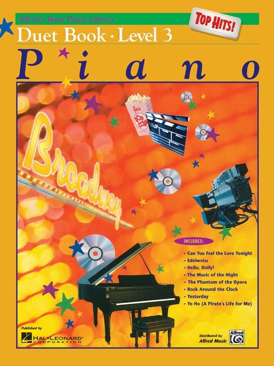 Alfred's Basic Piano Library: Top Hits Duet Book 3