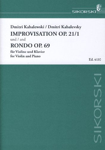 Kabalevsky: Improvisation Op. 21 No. 1 and Rondo Op. 69