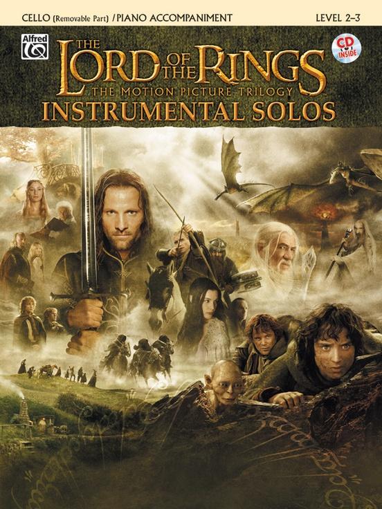Lord of the Rings Instrumental Solos for Cello Bk/CD