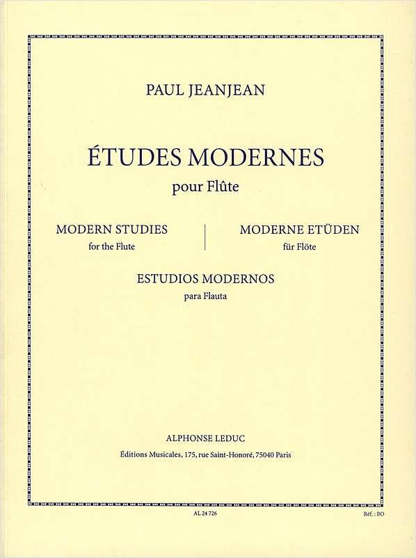 Jeanjean: Etudes Modernes For Flute