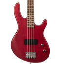 Cort Action Junior Short Scale Bass, Black Cherry