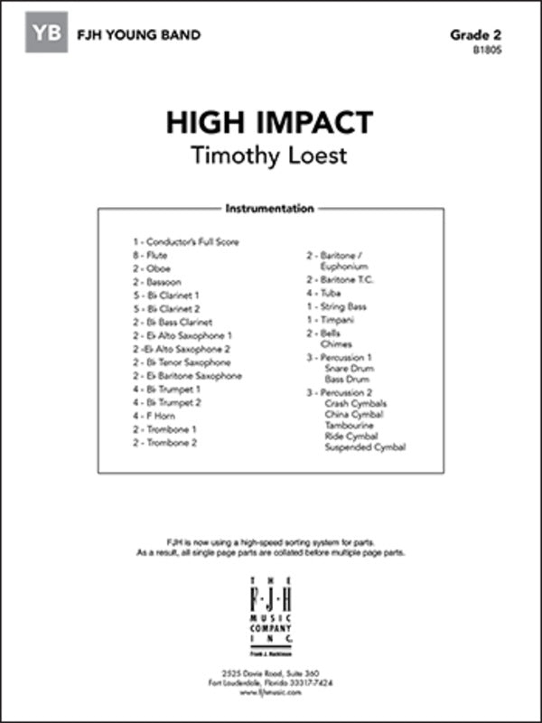 High Impact - arr. Timothy Loest (Grade 2)