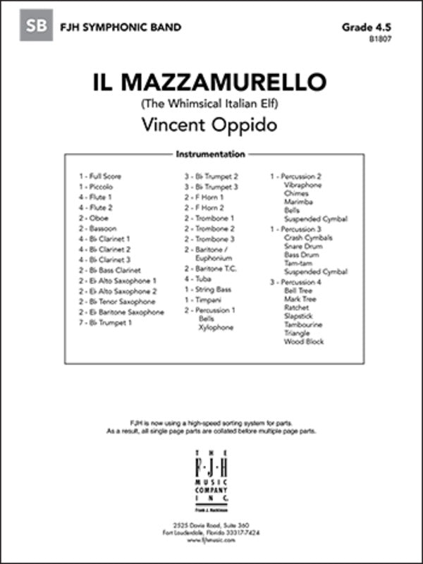 Il Mazzamurello - arr. Vincent Oppido (Grade 5)