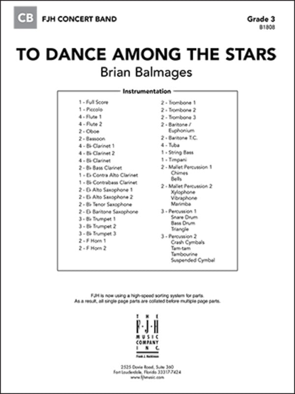 To Dance Among the Stars - arr. Brian Balmages (Grade 3)