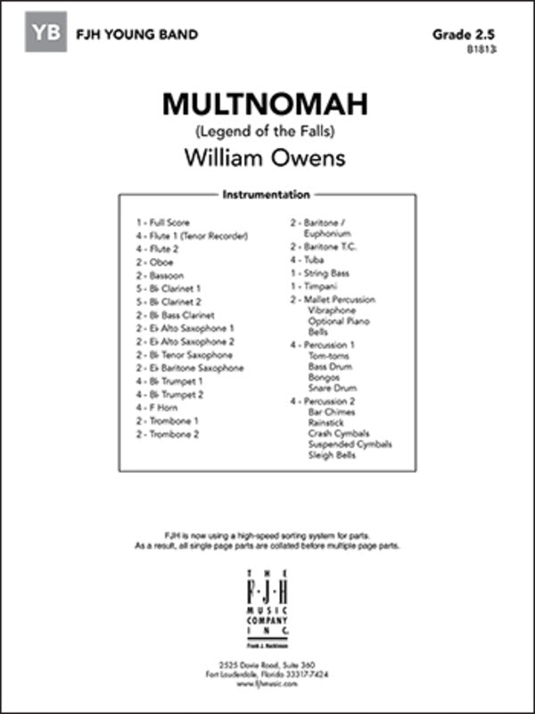 Multnomah (Legend of the Falls) - arr. William Owens (Grade 2.5)