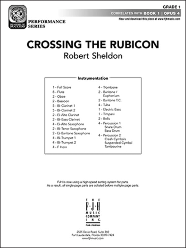 Crossing the Rubicon - arr. Robert Sheldon (Grade 1)