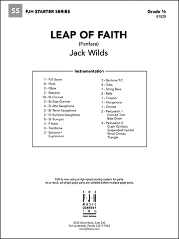 Leap of Faith (Fanfare) - arr. Jack Wilds (Grade 0.5)