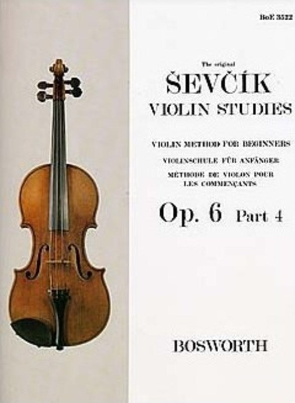 Ševčík: Violin Studies Op. 6 Part 4