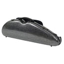 HQ Half Moon Violin Case, Black & Silver