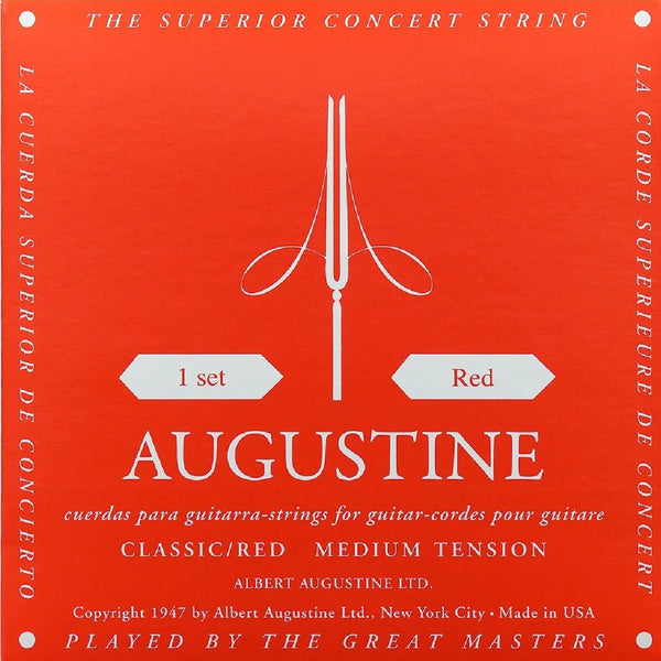 Augustine Classic / Red Medium Tension Classical Guitar Strings