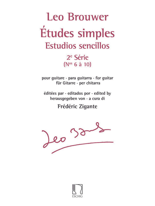 Brouwer: Etudes Simples - Vol. 2 Nos. 6-10