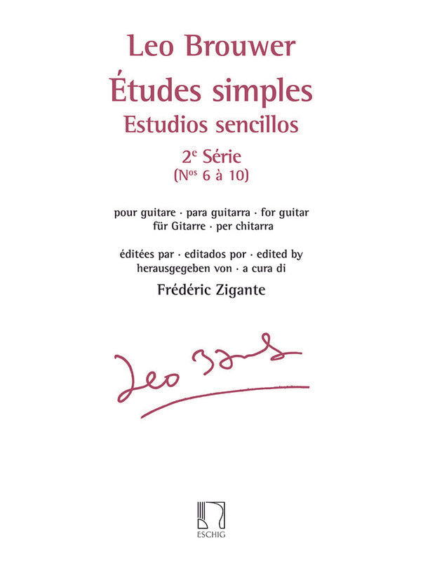 Brouwer: Etudes Simples - Vol. 2 Nos. 6-10