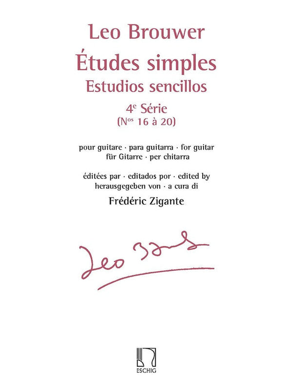 Brouwer: Etudes Simples - Vol. 4 Nos. 16-20