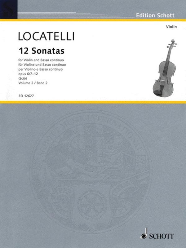 Locatelli: 12 Sonatas for Violin and Piano, Volume 2