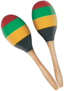 AMS ED765 9" Colourful Wooden Maracas