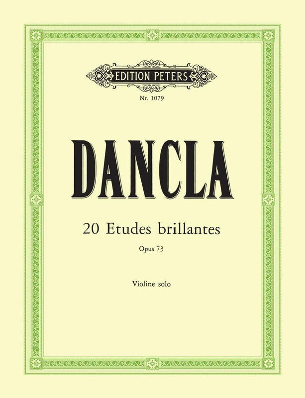 Dancla: 20 Violin Etudes (Etudes Brillantes) Op. 73