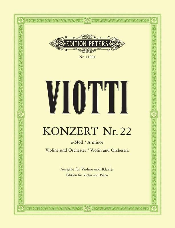 Viotti: Concerto No. 22 in A Minor for Violin and Piano