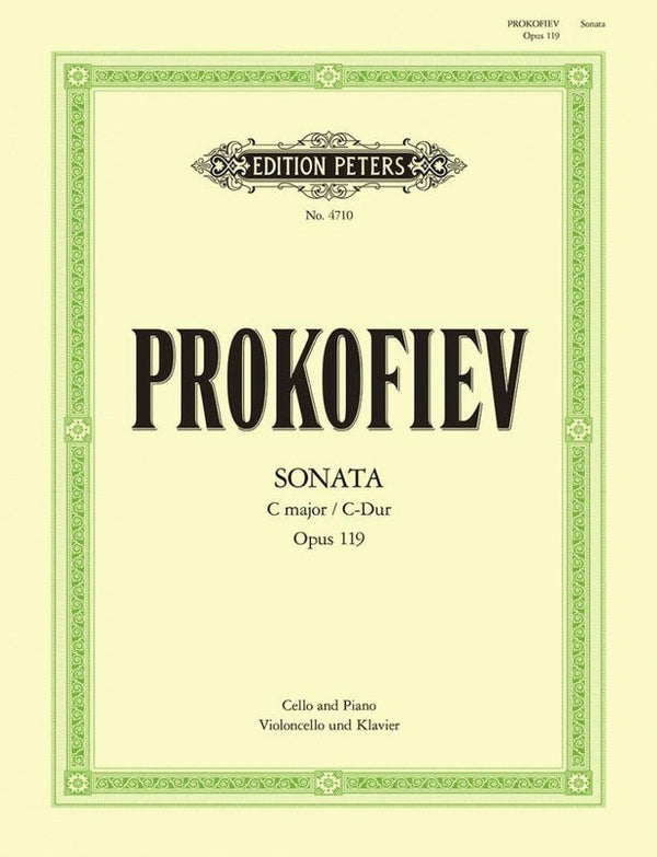 Prokofiev: Sonata in C Op. 119 for Cello & Piano