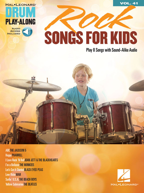 Rock Songs for Kids, Drum Play-Along Volume 41