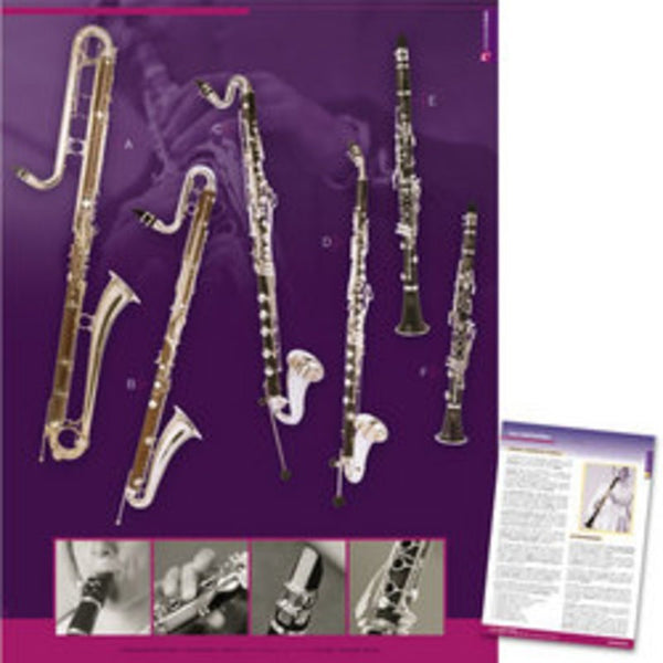 Clarinets Colour Poster