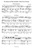 Bailey: Five Dances for Flute and Piano, Bk & CD