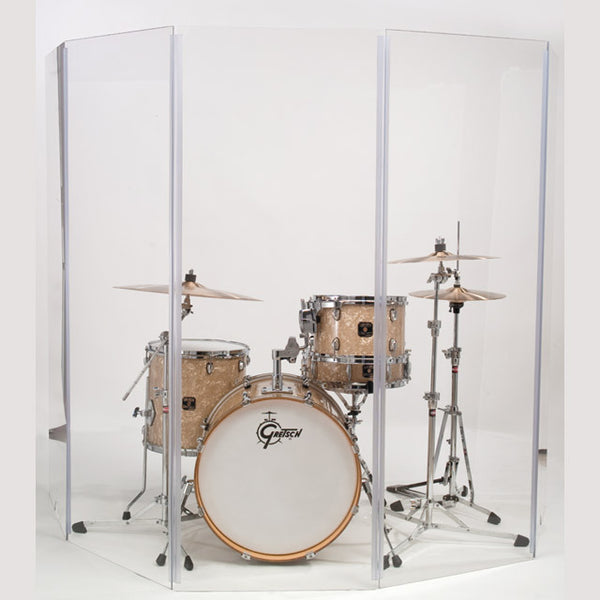 Gibraltar 5-Piece Acrylic Drum Sound Shield (5.5ft x 10ft)