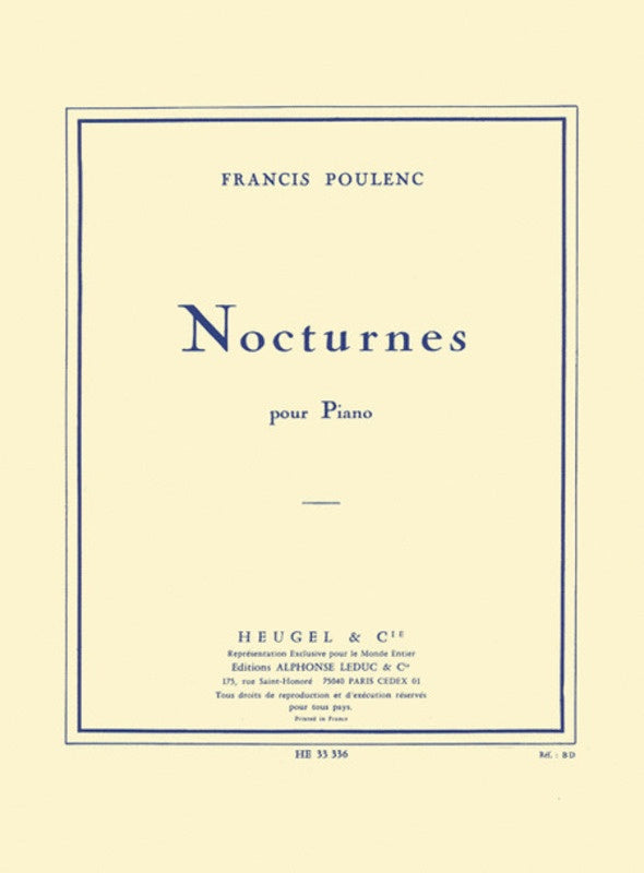 Poulenc: Nocturnes for Piano