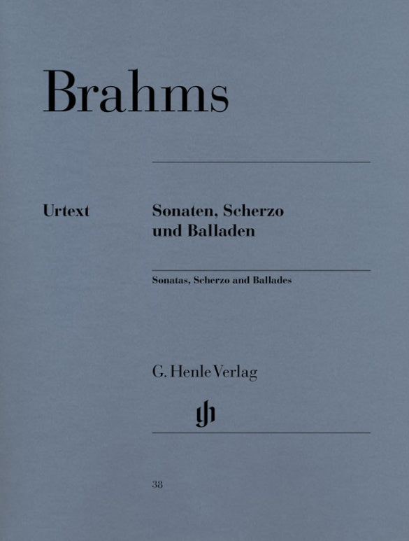Brahms: Sonatas Scherzo & Ballades Piano Solo