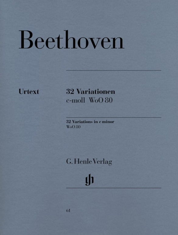 Beethoven: 32 Variations in C Minor WoO 80 Piano Solo