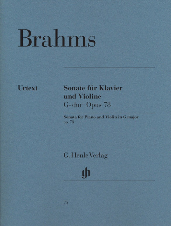 Brahms: Sonata in G Major Op 78 Violin & Piano