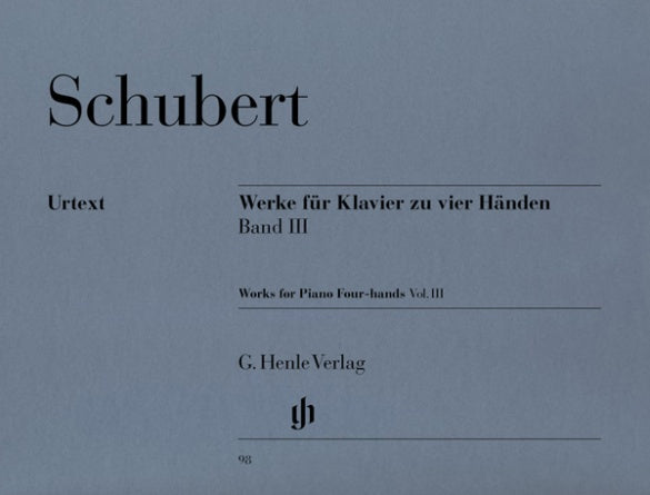 Schubert: Works for Piano Four Hands Volume 3
