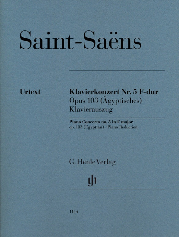 Saint-Saëns: Piano Concerto No 5 F major Op 103 (Egyptian) for 2 Pianos 4 Hands